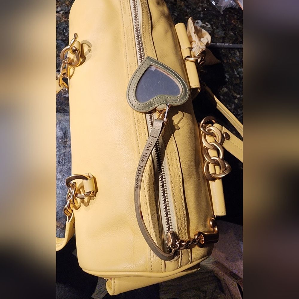 RARE Yellow Leather OG Juicy Barrel Bag!! FLAWLESS!! Large - Picture 7 of 16